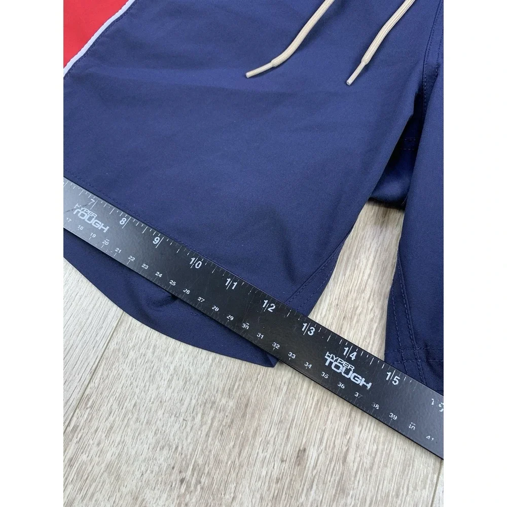 Nautica Navy Blue Mesh Lined Swim‎ Trunks Men's XL Drawstring Closure #TR0404